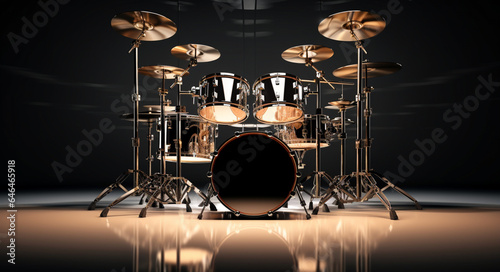Photography of a high-end studio drum kit