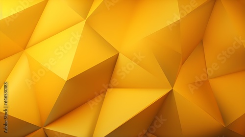 Abstract 3D Background of triangular Shapes in yellow Colors. Modern Wallpaper of geometric Patterns 
