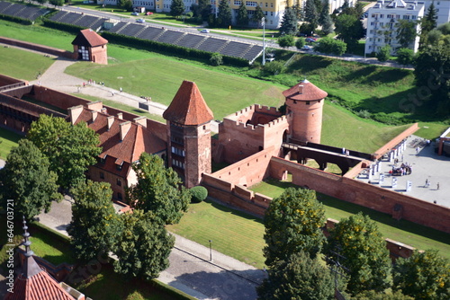 Zamek Krzyżacki w Malborku, największy na świecie, Polska, gotycki, ceglany,