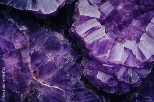 A mesmerizing background texture featuring a glimmering, translucent amethyst stone with intricate patterns, showcasing its calming and healing properties as a birthstone and metaphysical gem.
