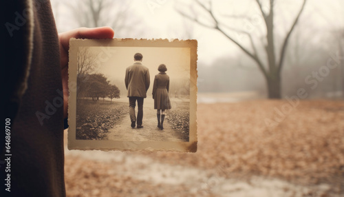 Elderly old senior couple on a date with romance and love, man and woman looking happy