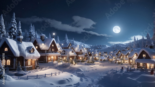 Enchanting North Pole: 3D Winter Wonderland in Santa's Village