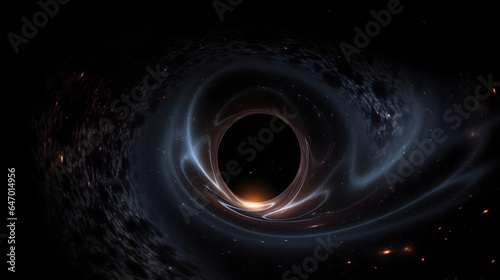 ブラックホール：光さえ逃れられない強力な重力領域 No.012 Black Hole A Region of Space-Time with Gravity So Strong That Not Even Light Can Escape Generative AI
