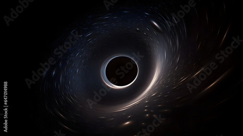 ブラックホール：光さえ逃れられない強力な重力領域 No.010 Black Hole A Region of Space-Time with Gravity So Strong That Not Even Light Can Escape Generative AI