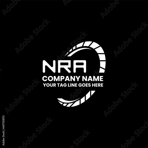NRA letter logo vector design, NRA simple and modern logo. NRA luxurious alphabet design 
