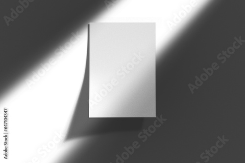 New design, blank A4 photorealistic brochure mockup on a white light background. 