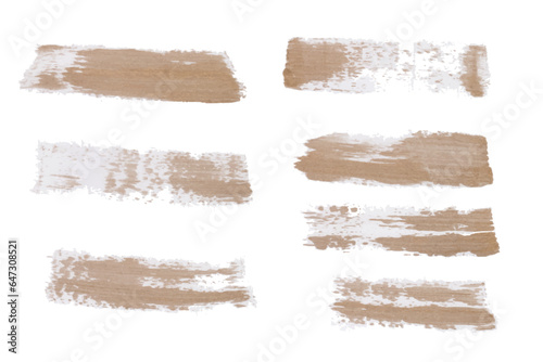 Golden Color watercolor brush set, gold texture brushes and modern golden grunge brush lines.