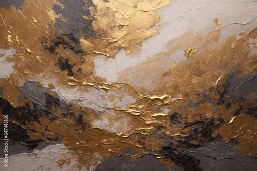 old rusty surface, golden, white and yellow paint, golden and white background, paint texture, golden texture, background, texture of the old wall, Generative AI