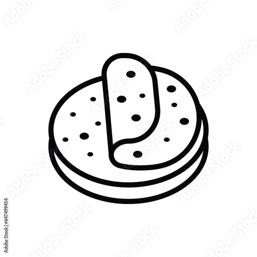 tortilla icon vector design template in white background