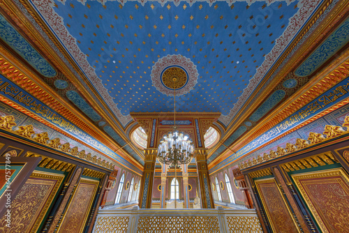 Yildiz Hamidiye Mosque built by Sultan Abdulhamid II, 1885 in Besiktas, (Turkish Yildiz Hamidiye Camisi, Besiktas, istanbul)