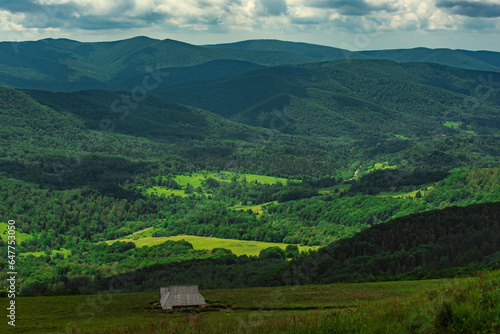 Bieszczady Mountains, view south from Polonina Wetlinska