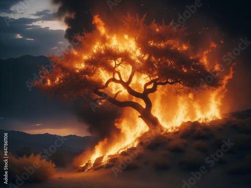 burning thorn bush bible story