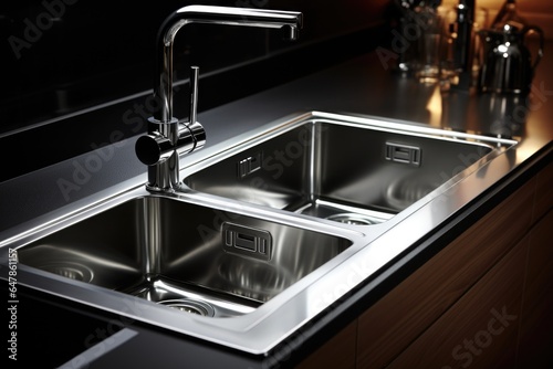 Stainless Steel Sink in a Modern Kitchen