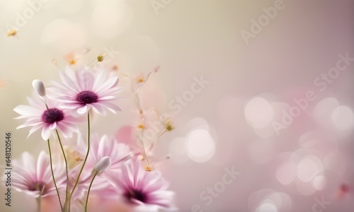 Abstract flowers nature beauty blurred backdrop