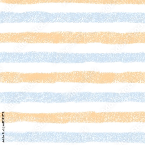 Blue Orange Stripe Hand Drawn Background
