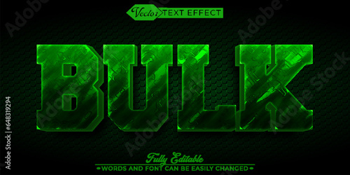 Green Bulk Vector Editable Text Effect Template