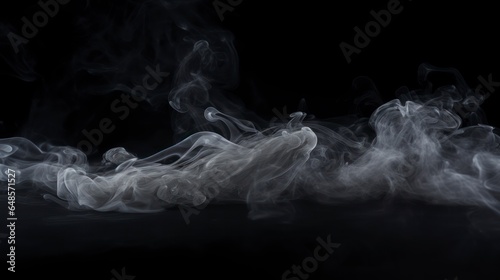 Haze floating isolated on a black background