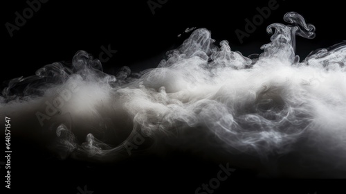 Haze floating isolated on a black background