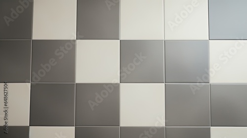Contemporary Tranquility: Checkered Tile Floor 
