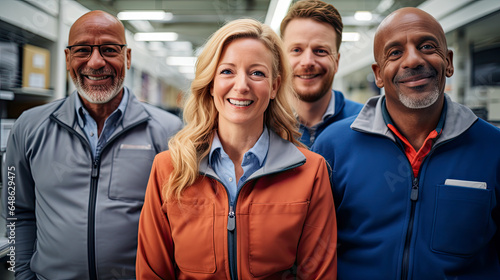 Corporate employees in a common business photo