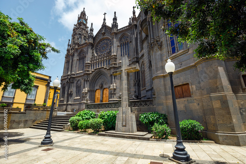 Church of San Juan Bautista, Gothic Cathedral in Arucas, Gran Canaria, Spain.