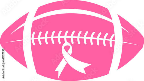 American Football Breast Cancer Svg