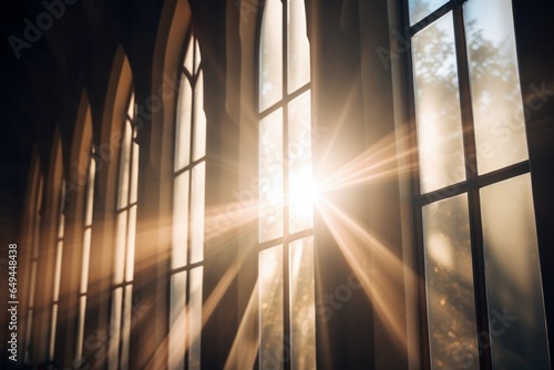 light going through a church window