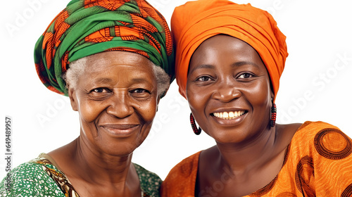 Two West African women, mother and daughter 