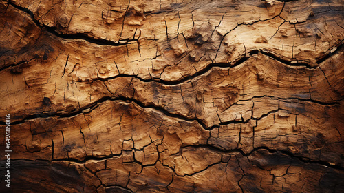 Charred wood bark light brown texture. Detailed macro close-up view of tree burned cork background. Generative AI