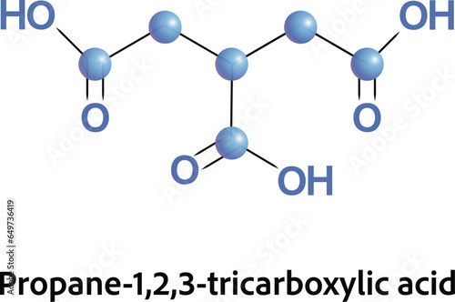  Propane-1,2,3-tricarboxylic acid is an inhibitor of the enzyme aconitase and therefore interferes with the Krebs cycle