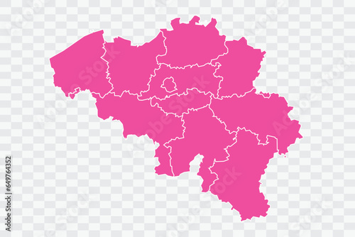 Belgium Map Fuscia Color Background quality files png