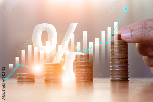 Concepts of interest rates and dividends Income and percentage returns on investments, income, returns, retirement, mutual funds, investments, dividend taxes, stock market.