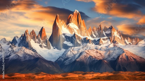 patagonia patagonian peaks dramatic illustration chile del, paine south, america autumn patagonia patagonian peaks dramatic