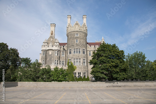 Beautiful view of the Casa Loma castle in Toronto, Canada