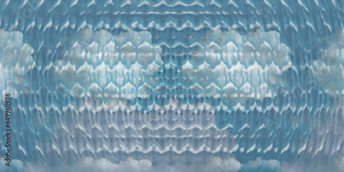  CloudySeamless geometric pattern background with CloudyStyle Effect