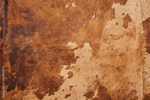 Natural brown cowhide pattern