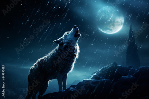 Wolves howl in the night