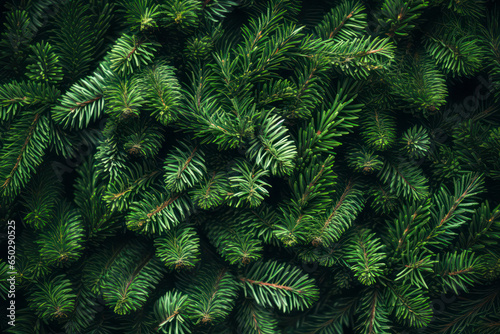 Green fir branches as decoration