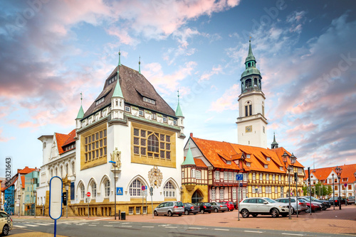 Marktplatz und Altes Rathaus, Celle, Niedersachsen, Deutschland 