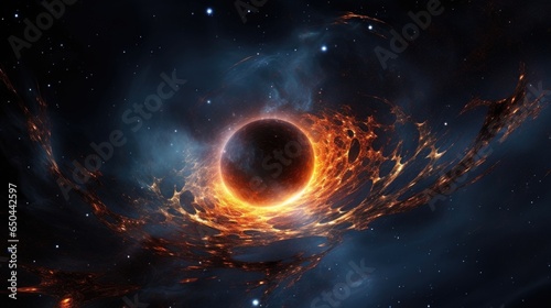 Evidences of a phenomenally massive supermassive black hole disrupting the tranquility of a galactic core, inducing powerful gravitational waves that resonate throughout the galaxy. Mod3f