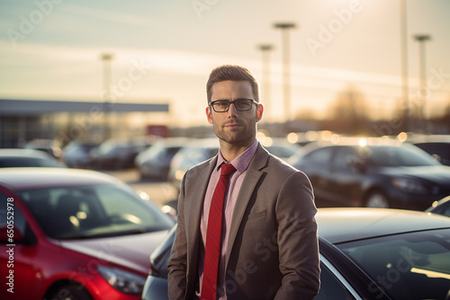 car sales men on car lot