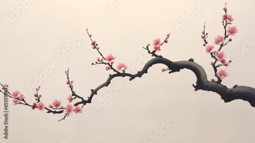 Tranquil Blossoms: Minimalistic Floral Symbolism of Inner Calm and Growth