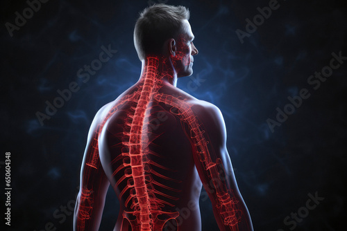back side lumbar human body spine