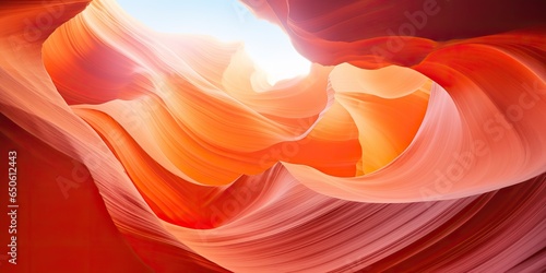 AI Generated. AI Generative. Nature outdoor yellow orange red canyon sandstone wall abstract background. Graphic Art