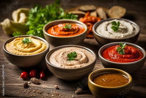 humus and food ingredients