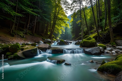 Paint a word picture of a crystal-clear mountain stream