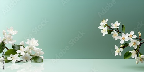 jasmine flowers copy space, ai generative