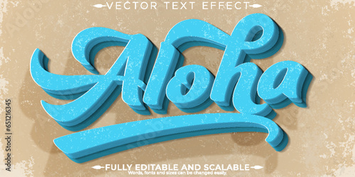 Retro, vintage text effect, editable 70s and 80s text style