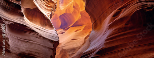 A close-up view inside the slot canyon smoothed rocks.