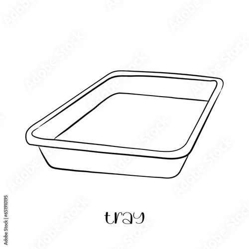 illustration of a container or tray